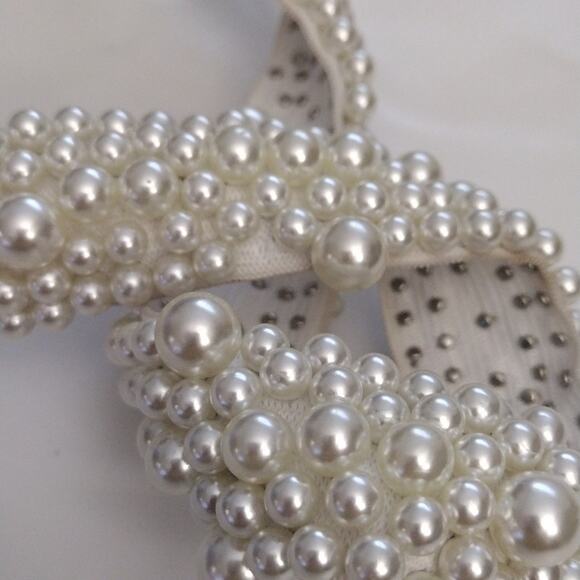 Felt Hat Pearl Decoration Adornment ONLY Stretch Over Hat - Picture 5 of 7